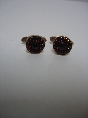 Antiek granaten dames manchetknopen